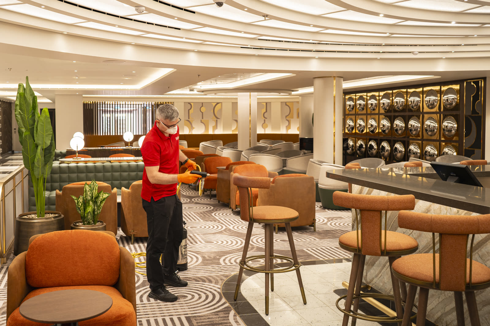 Impregnering av lounge-møbler med havutsikt